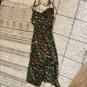 Princess Polly Cow Neck Cheetah Midi Dress